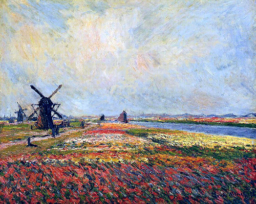 Fields of Flowers and Windmills near Leiden1